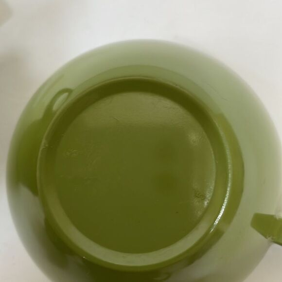 VINTAGE‎ MELMAC CUPS IN OLIVE GREEN - Picture 4 of 5